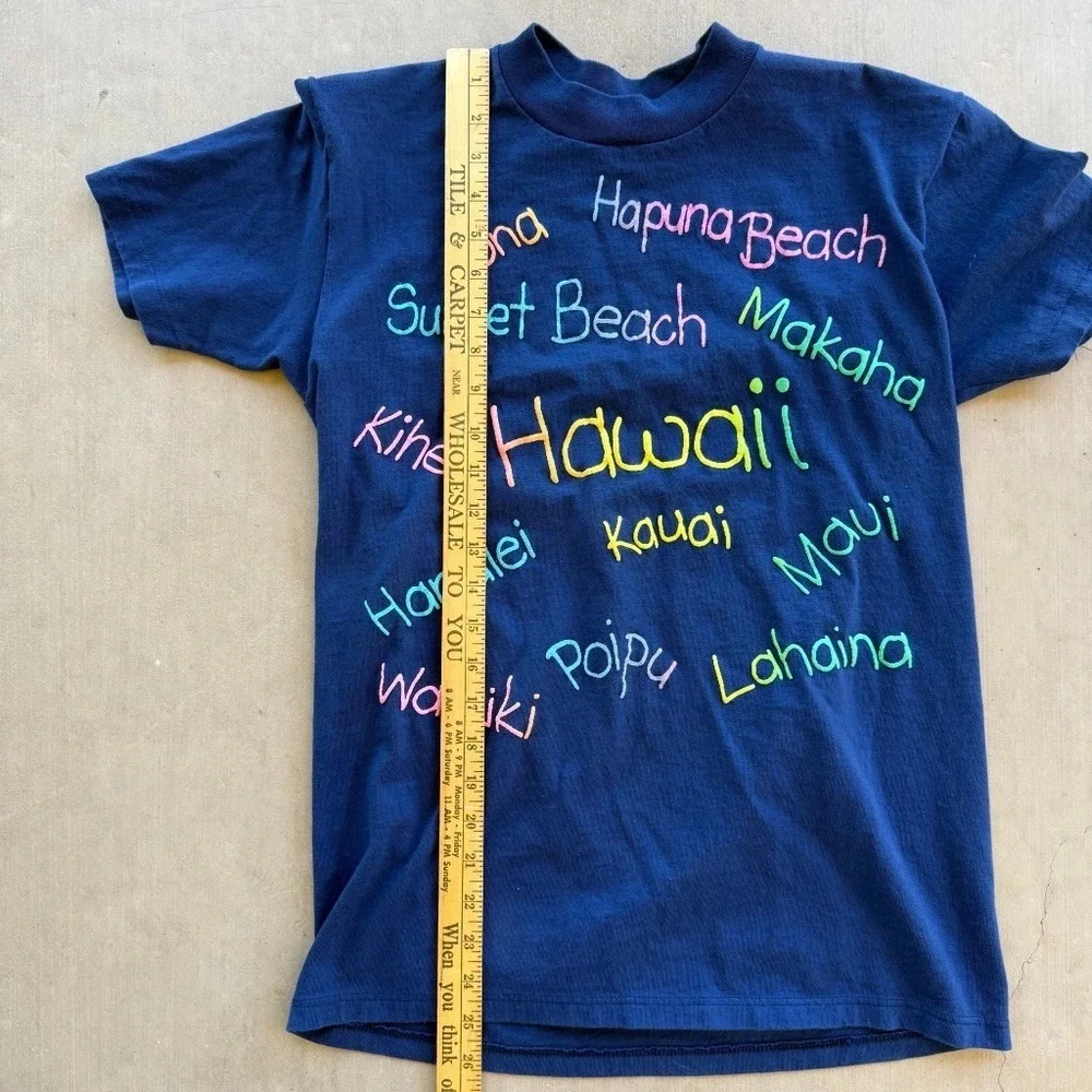 Vintage Hawaii Tourist T Shirt Stedman USA‎ Single Stitch Beach Tee M
